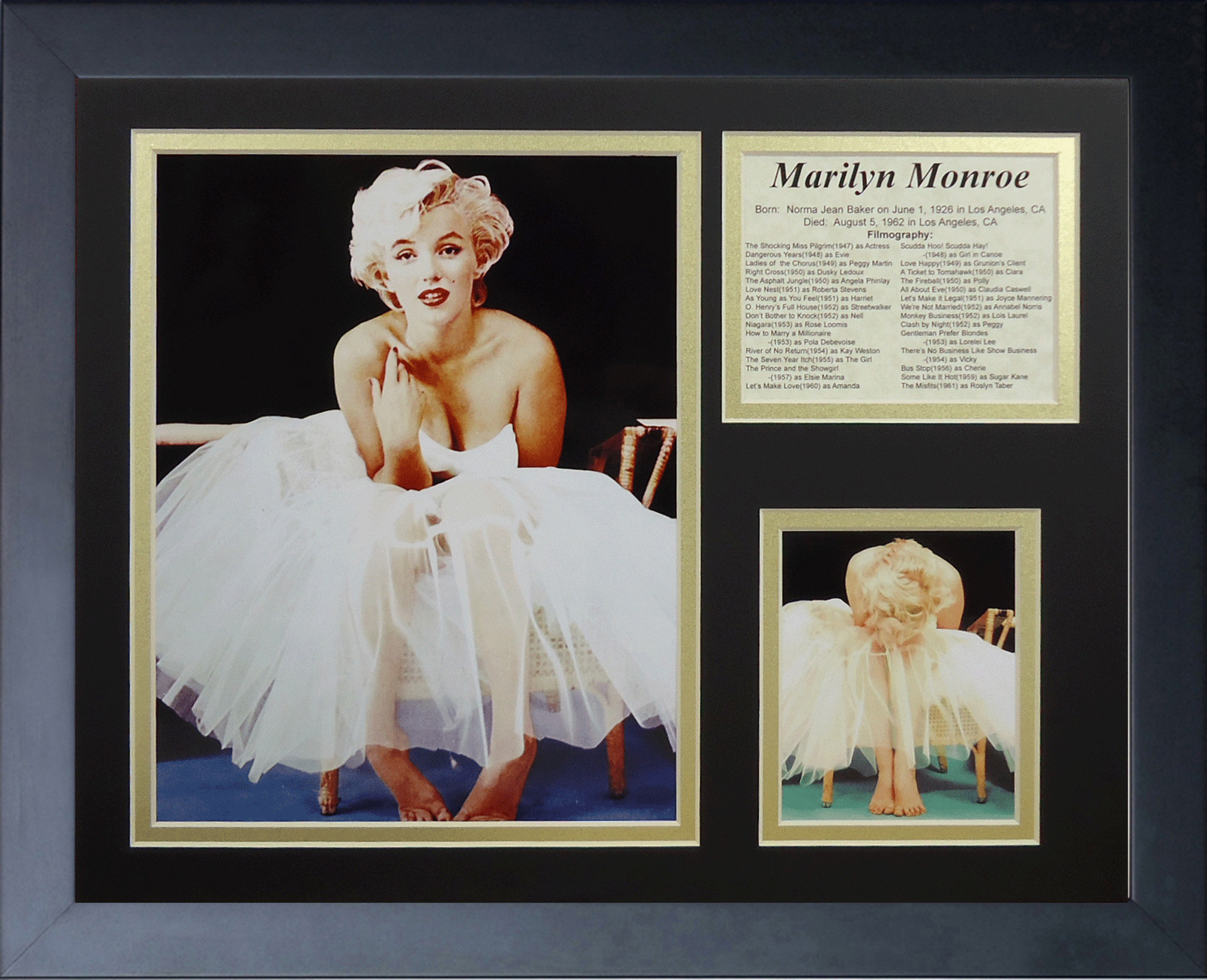 Marilyn Monroe フォトフレーム 7枚2セット　14枚 House of Hampton® Marilyn Monroe - Picture Frame Memorabilia Print